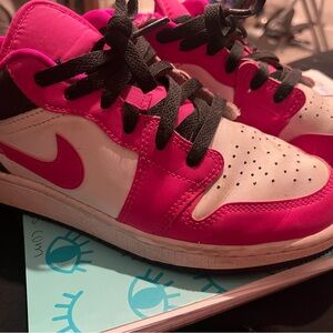 Nike Kids Fuchsia and White Sneakers